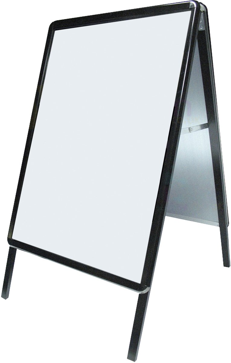 Seco stoepbord - A-frame 32 mm - formaat A2 - zwart - weersbestendig - SE-A2ABBLACK
