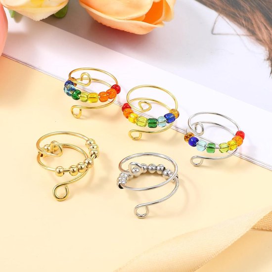 Zilveren angstring, 925 sterling zilver, angstringen voor dames Zilveren angstring, 925 sterling zilver, angstringen voor dames