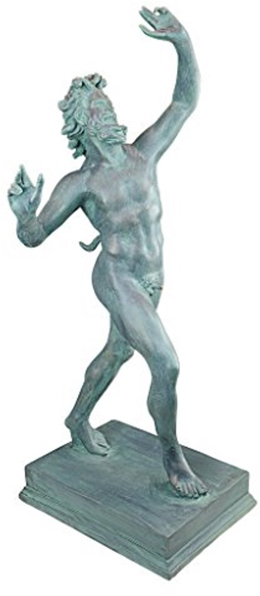Dancing Faunus of Pompeii Bacchus Roman God Statue - Large Polyresin Decorative Accent - 84cm
