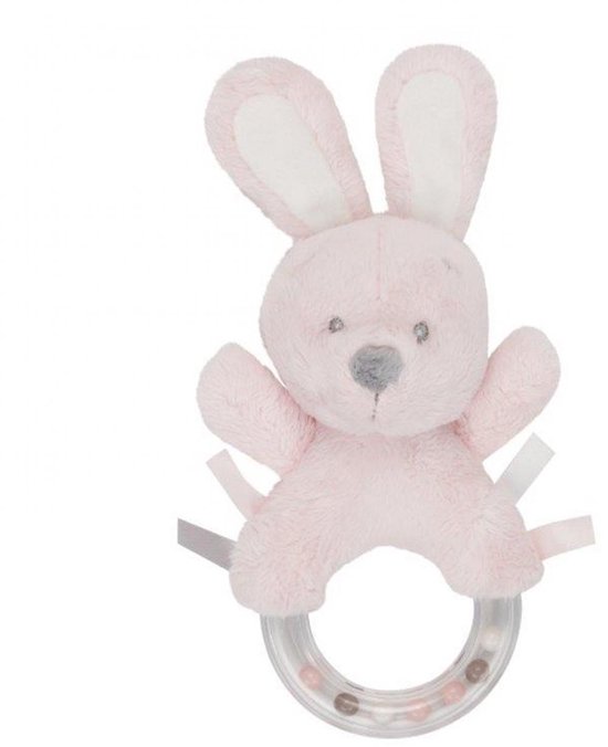 VIB® - Rammelaar Konijn VIB (Roze) - Babykleertjes - Baby cadeau - zwangerschap aankondiging - geboorte cadeau van VIB® — afbeelding 3