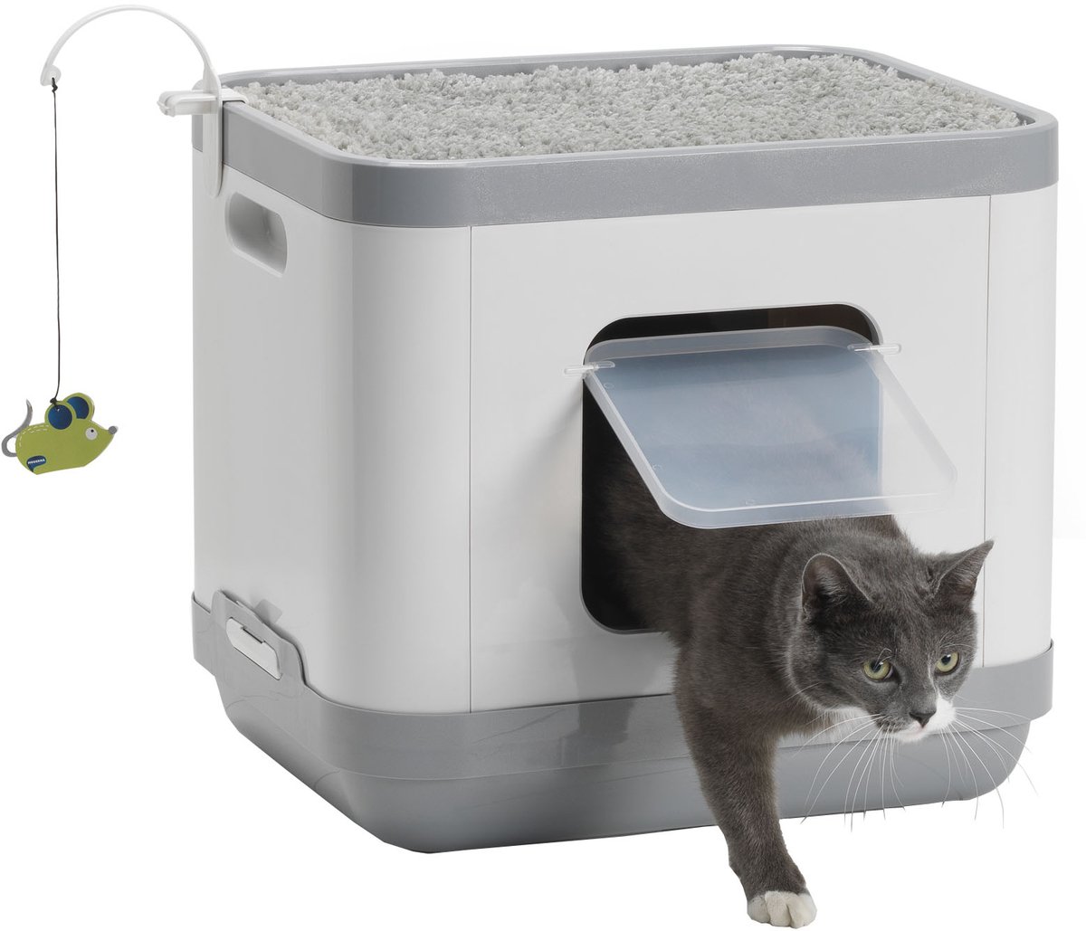 Gebr. de Boon - Moderna plastic kattentoilet/slaapmand Cat Concept grijs