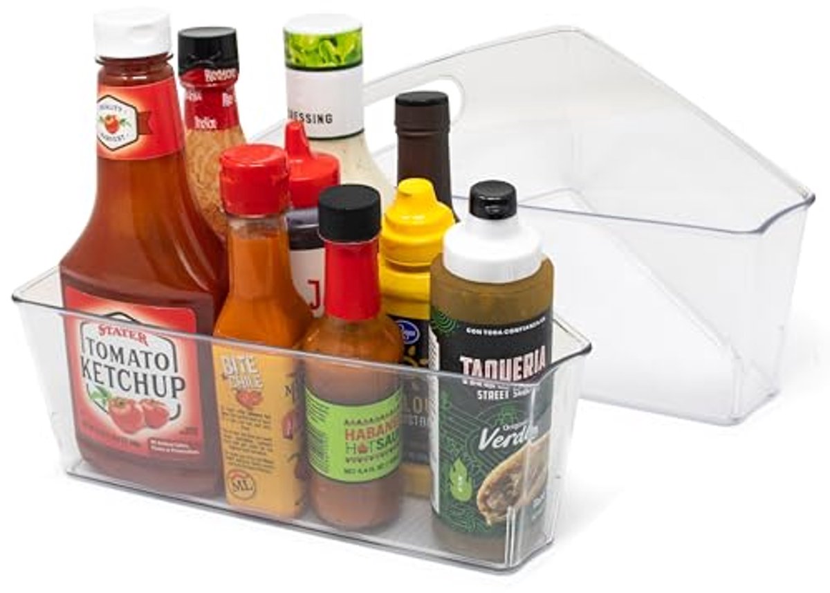 Hoek Lazy Susan voedselkamerorganizer - kunststof, kleurloos
