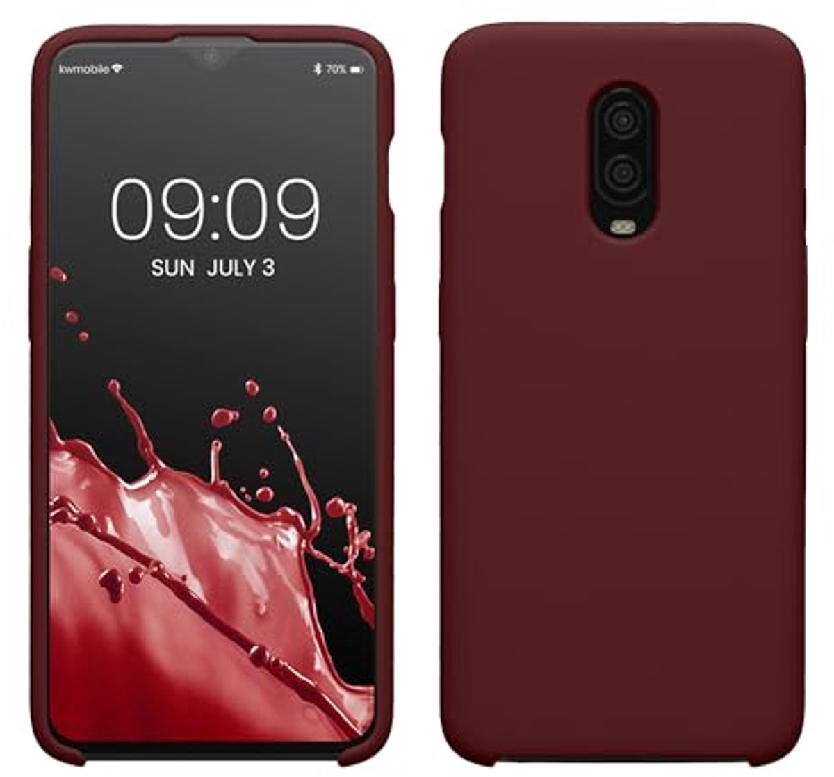 Soft TPU Hoesje voor Smartphone - Burgunder-Violet voor OnePlus 6T