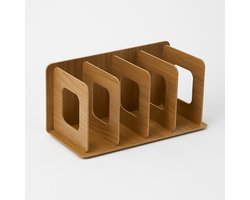 VIN UP® - CD Rek Walnootkleur - CD Opbergsysteem & CD Houder van Bamboe - Voor 25+ CD's - Cadeau voor Muziekliefhebber