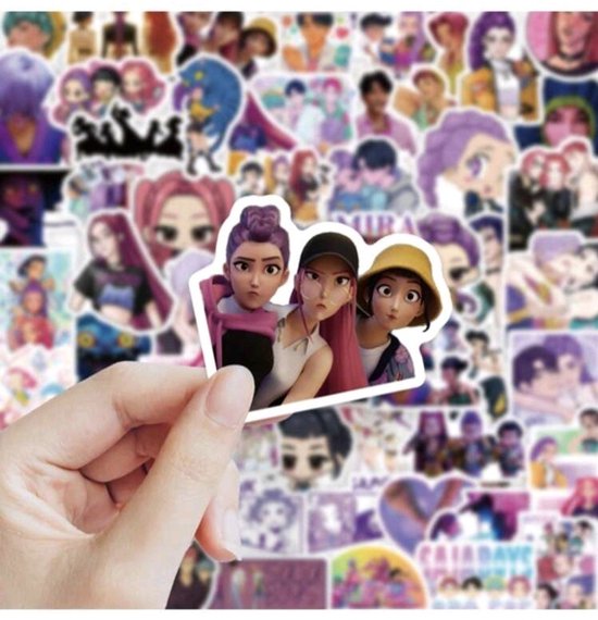 Demon Hunters Geïnspireerd Stickerset 75 X – Unieke Anime/K-Pop Style Collectie!