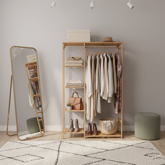 RSR Hangers® Kleiderstange Garderobe Industrie Design für Decke | Breite 70 cm x Höhe 30 cm | Deckengarderobe | Garderobenstange | Ankleidezimmer | Schlafzimmer | Flur | begehbarer Kleiderschrank