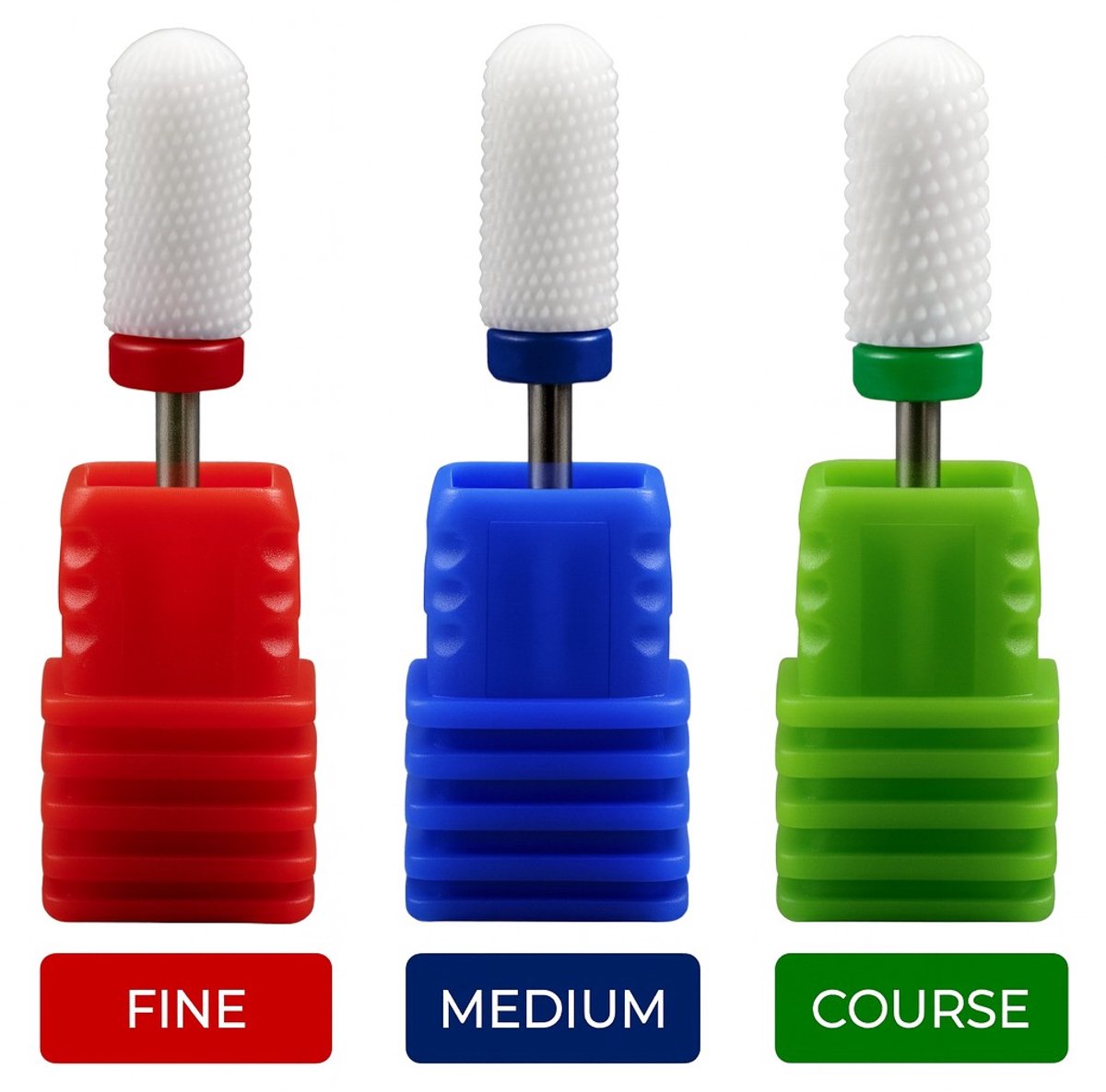 Goodbitz® - Bitjes Nagelfrees - 3 stuks - Round Head Bit - Bitjes set - Bitjes nagelfrees - Bitjes nagelfrees Tungsten - Nagelbitjes - Opzetstukken nagelfrees