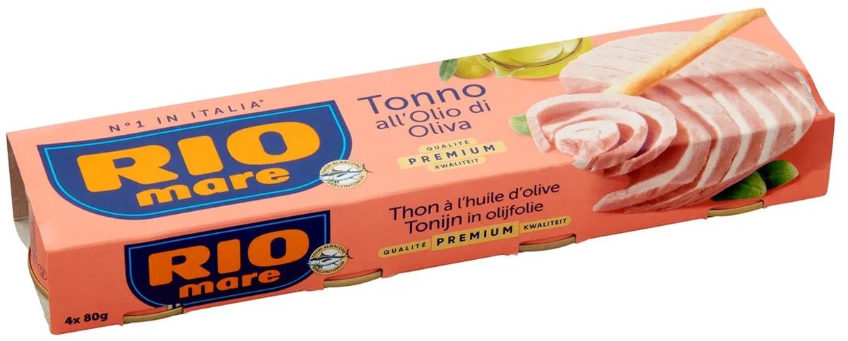 Rio Mare Tonijn in olijfolie 4x80g
