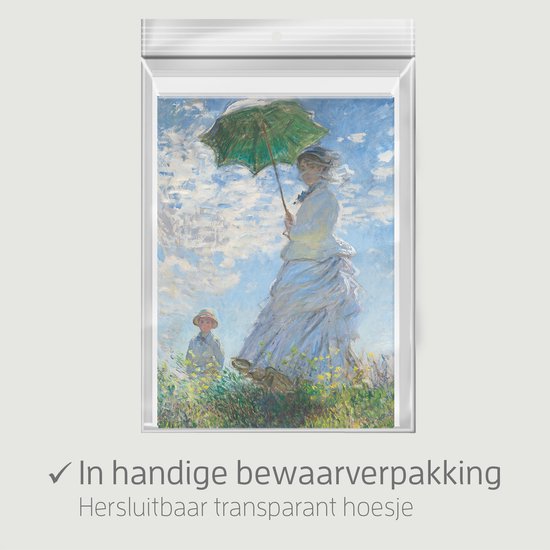 Wenskaarten set Claude Monet - 12 dubbele kaarten met enveloppen - blanco wenskaarten zonder tekst - Stevige kaarten met UV-lak