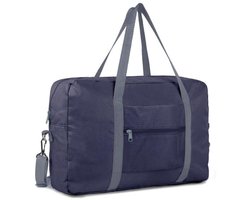 Duffel bag draagbare handreistas voor mannen en vrouwen opvouwbare grote capaciteit nylon travel bag voor zakenreizen, marine kleur met schouderriem