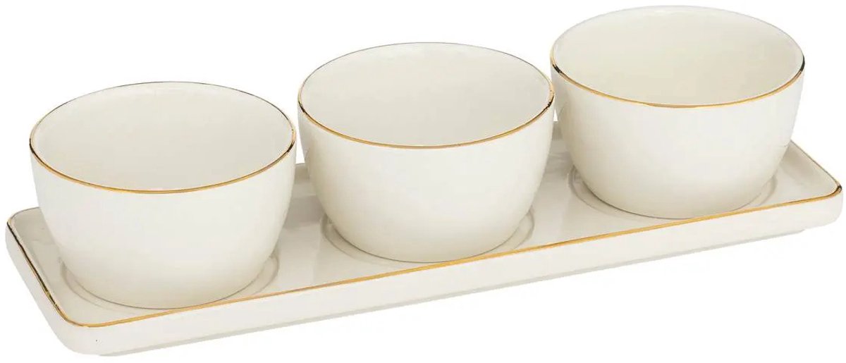 Secret de Gourmet Aperitiefset Arya - 4 stuks, Steengoed