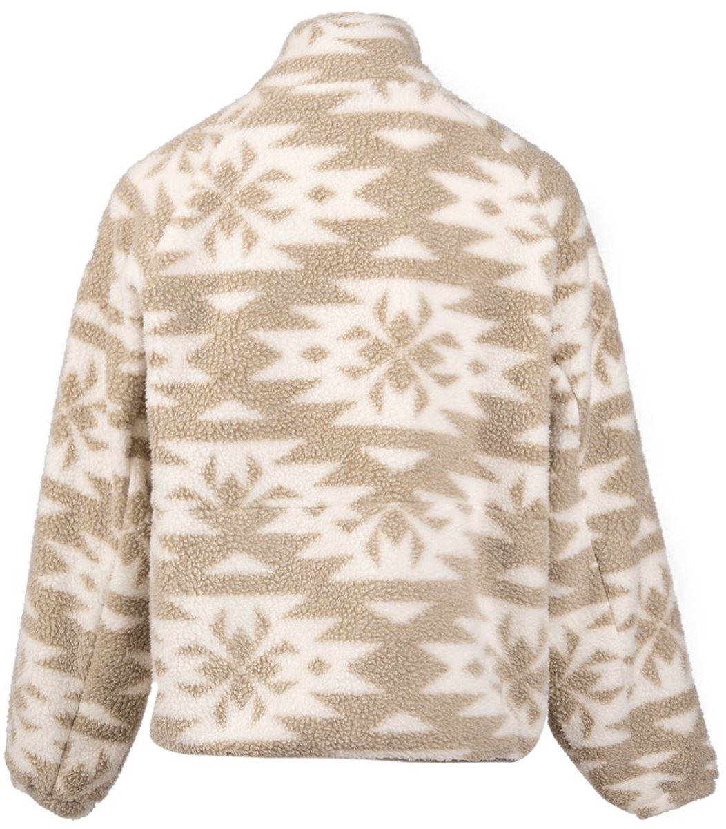 Brunotti Powchou-Print Dames Fleece Polar Fungi Roze