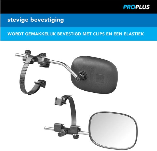 ProPlus Caravanspiegel Convex Glas - 41 x 14 x 19 cm - Verstelbaar - Zwart van ProPlus — afbeelding 5