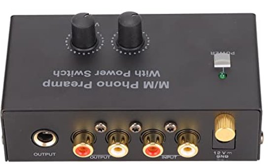 Phono-voorversterker, stereo Phono-voorversterker Professionele elektronische geluidsarme werking voor luidsprekers