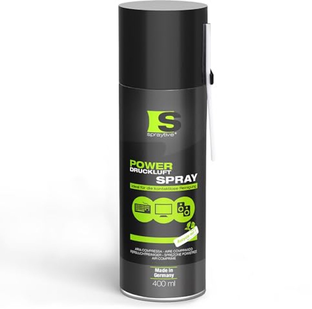 Image of 400 ml Persluchtspray voor Reinigen van Toetselbord, PC, Camera en Meer - Ideaal voor Moeilijk Bereikbare Plekken