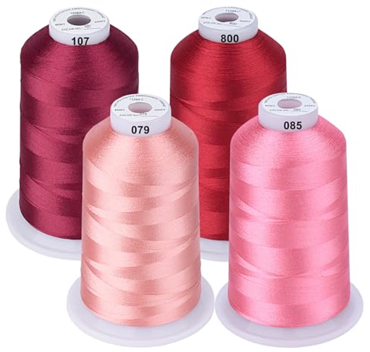 5000 Meter Polyester Borduurgaren in Roze Kleuren - Ideaal voor Borduur- en Naaimachines