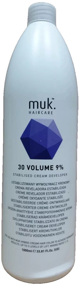 Muk Haircare Stabilised cream 30 Volume 9% 1000ml