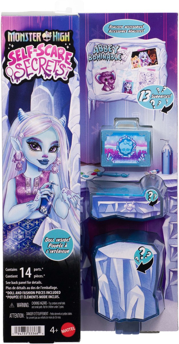 Monster High Self-Scare Secrets - Abbey Bominable Pop van Monster High — afbeelding 2