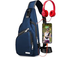 Waterproof Schoudertas - Crossbody & Chest Bag - Lichtgewicht en Anti-Diefstal - Multifunctionele Dagrugzak - Voor Hiken, Fietsen, Stad en Reizen - Uniseks voor Mannen en Vrouwen