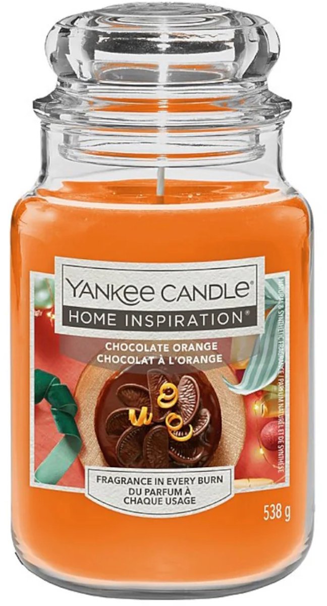Yankee Candle Home Inspiration - Chocolate Orange Large Jar - 150 branduren