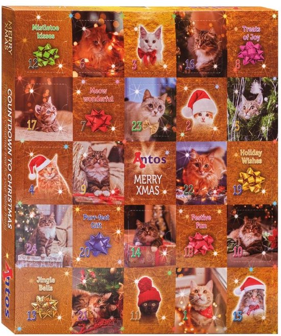 Adventskalender Antos voor de kat met katten snacks