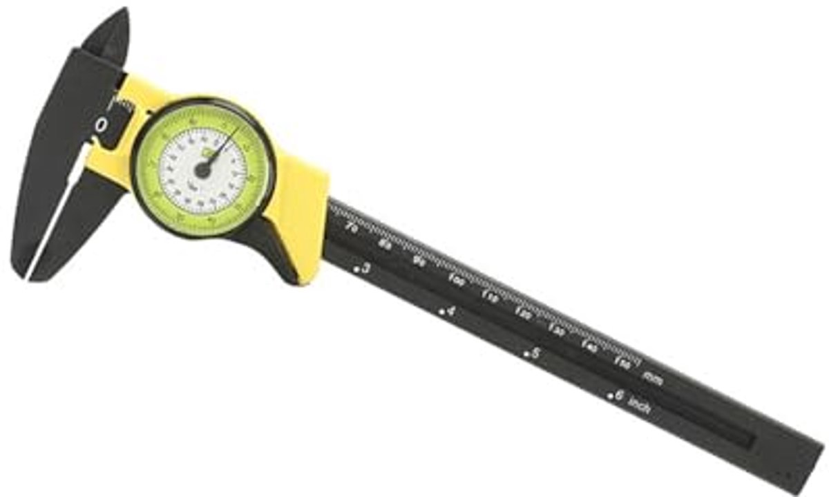 Schuifmaat/schuifmaat van kunststof, 150 mm