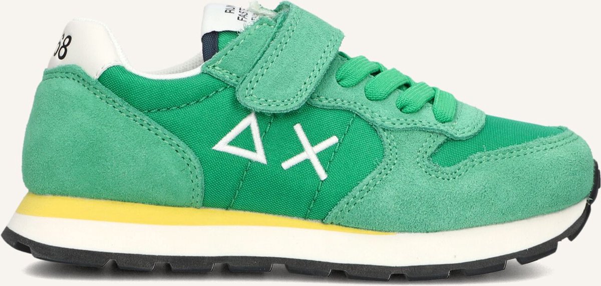 Sun68 Boys Tom Solid Sneakers - Jongens - Groen - Maat 31