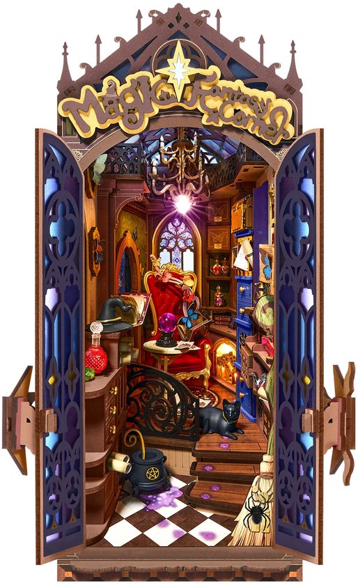 Robotime, DIY Book Nook, Magic Fantasy Corner, TGB14, 22,0x12,2x27cm