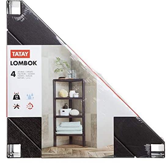 Scaffale Bagno a 4 Ripiani Resistente All’Umidità Inclusi Viti E Compatibile eBa