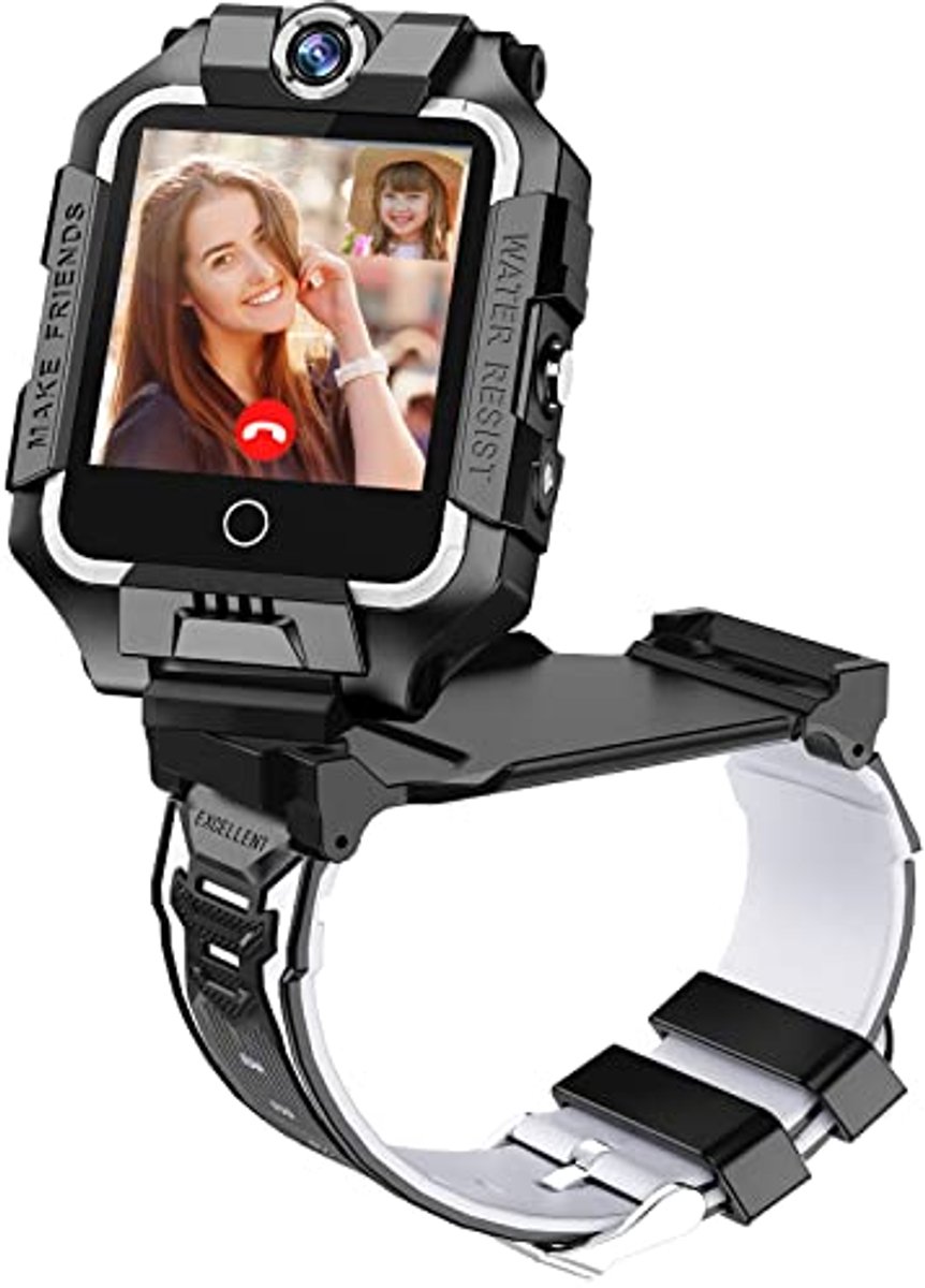 Slimme 4G Smartwatch voor Kinderen met GPS en Dubbele Camera