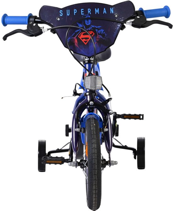 Superman Kinderfiets - Jongens - 12 inch - Blauw - Twee handremmen van Merkloos — afbeelding 4