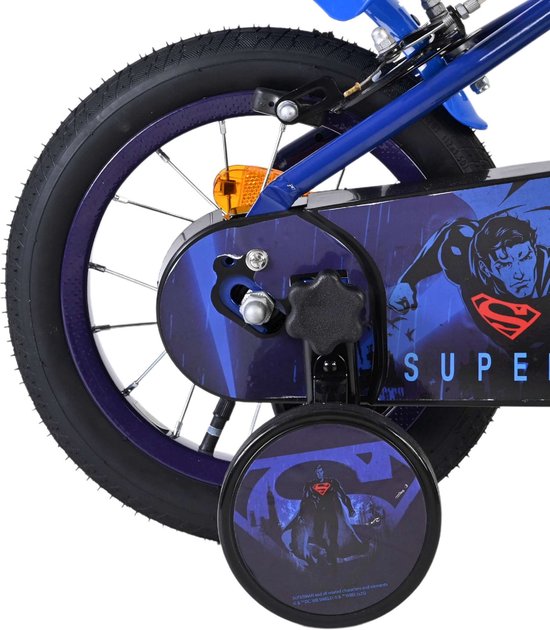 Superman Kinderfiets - Jongens - 12 inch - Blauw - Twee handremmen van Merkloos — afbeelding 5
