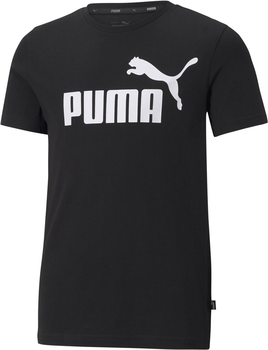 Puma Kinder Shirt ESS Logo Tee B 586960 Puma -110 Zwart