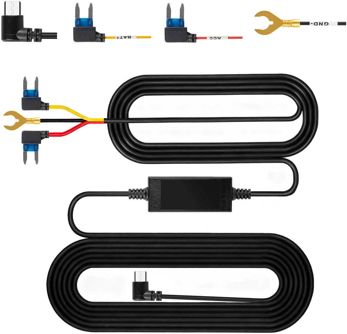 Dashcam Hardwire Kit - 24-Uurs Bewaking - USB-C Aansluiting - Compact Ontwerp - Eenvoudig Te Installeren - Directe Accu Aansluiting - van Faas