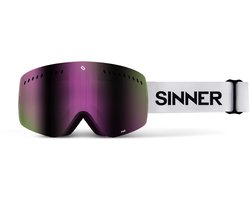 SINNER - Pine skibril - Mat wit - Unisex - One Size