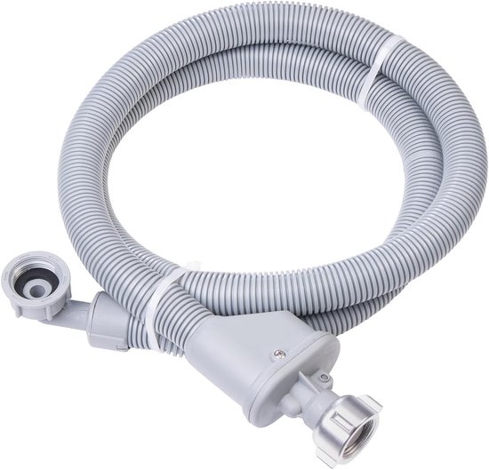 Afvoerslang voor wasmachine 0,5/1/1,5/2/2,5/3/4/5/6/7M, geschikt voor 4 aansluitingsmaten, wasmachine slang afvoerslang verlengstuk waterleiding zinken (3 M