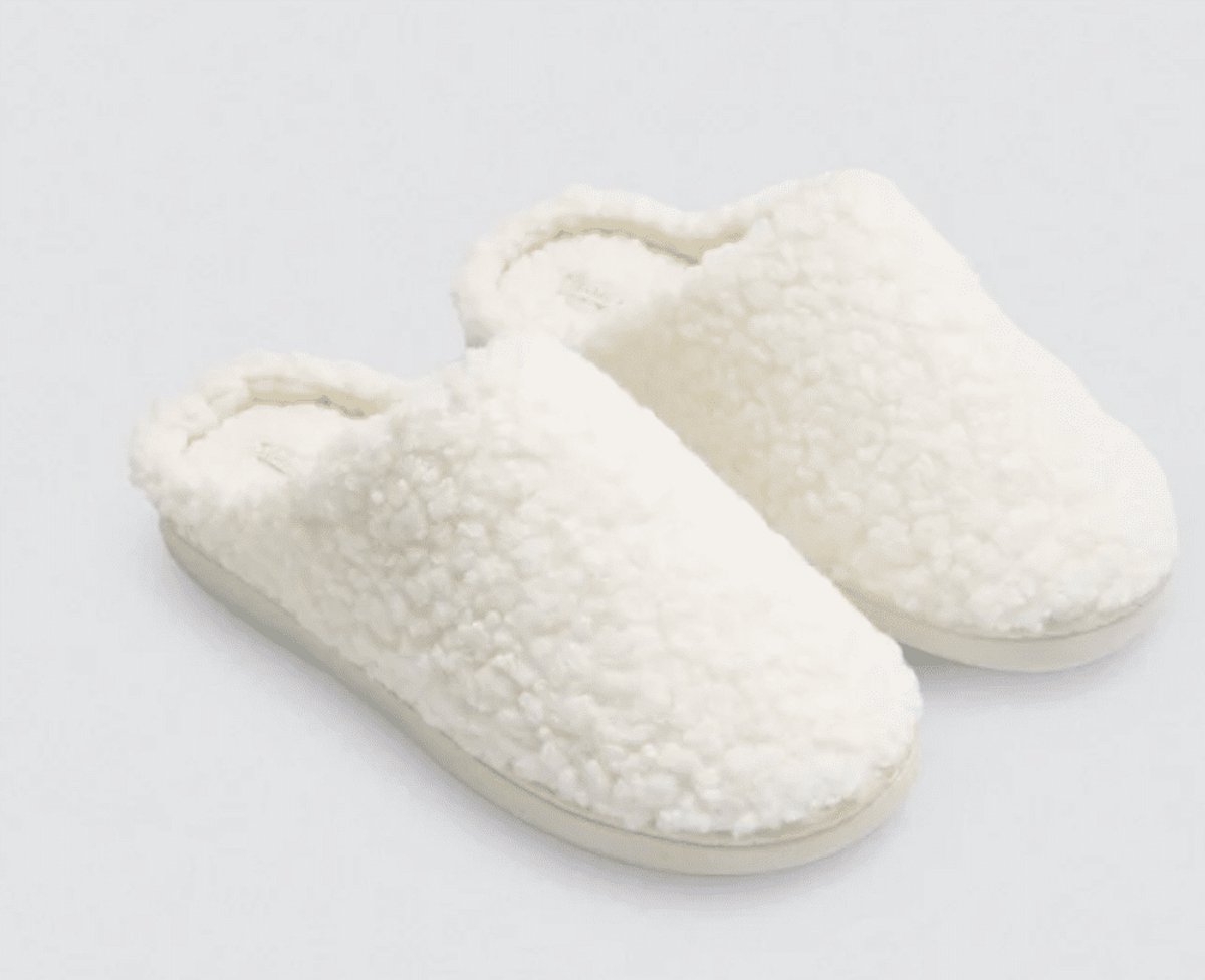 Ysabel Mora Dames Pantoffel | Wit | Maat: 36/37