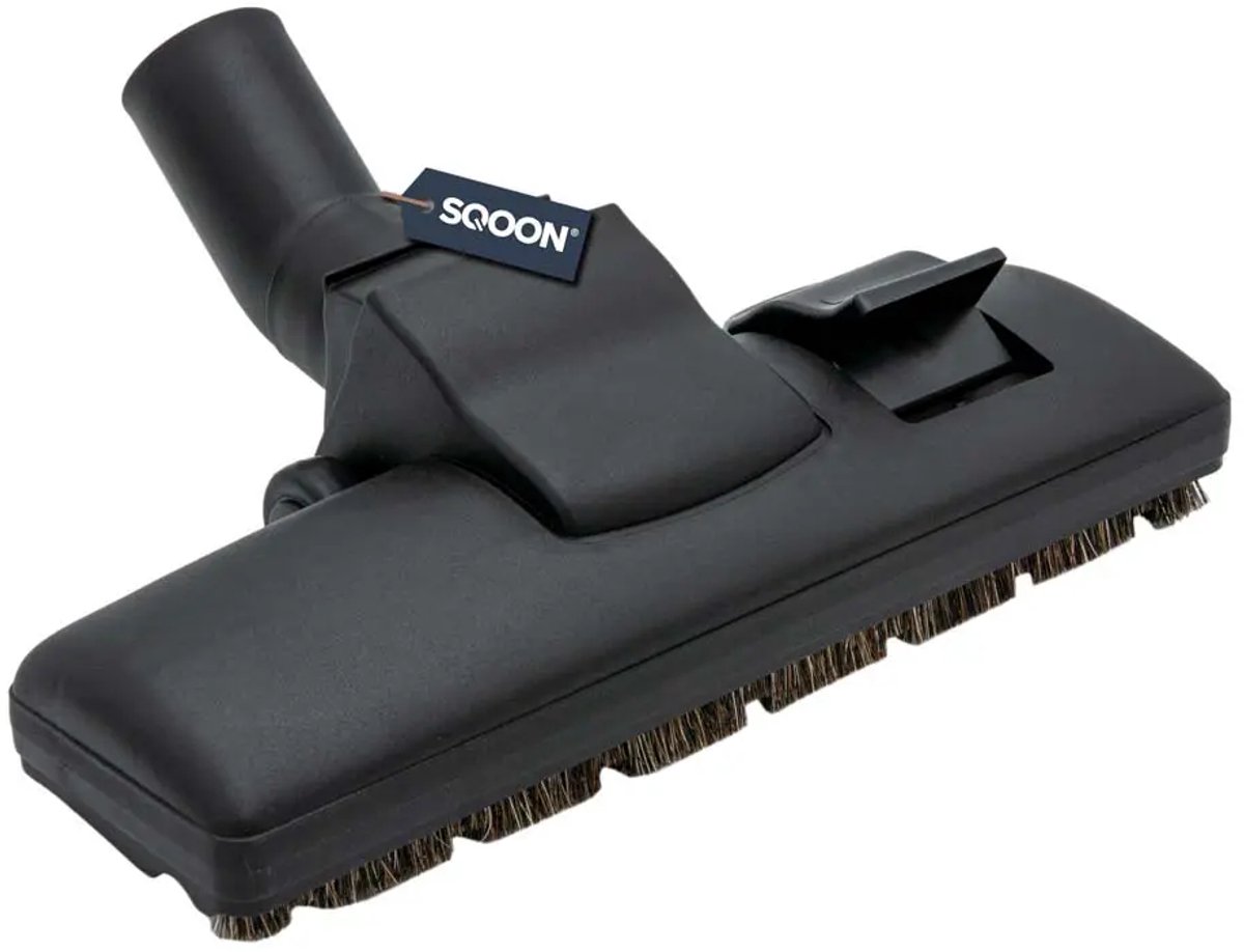 SQOON® Combi zuigmond 35 mm geschikt voor Miele, Bosch, Siemens & Panasonic - Met natuurhaar & 2 wielen - Voor harde vloeren & tapijt
