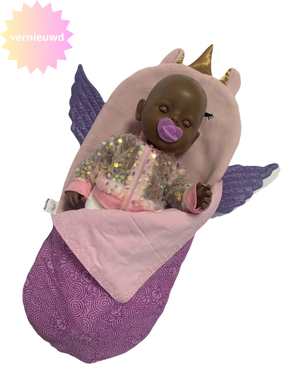 Vernieuwde Unicorn Slaapzak "Geschikt voor Baby Born" – Accessoires voor Babypoppen van 36–43 cm