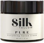 Silk Tallow Pure - Original Beef Tallow Crème - 100% Natuurlijk - Emu Olie - Jojoba Olie - Ongeparfurmeerd - 60 ml