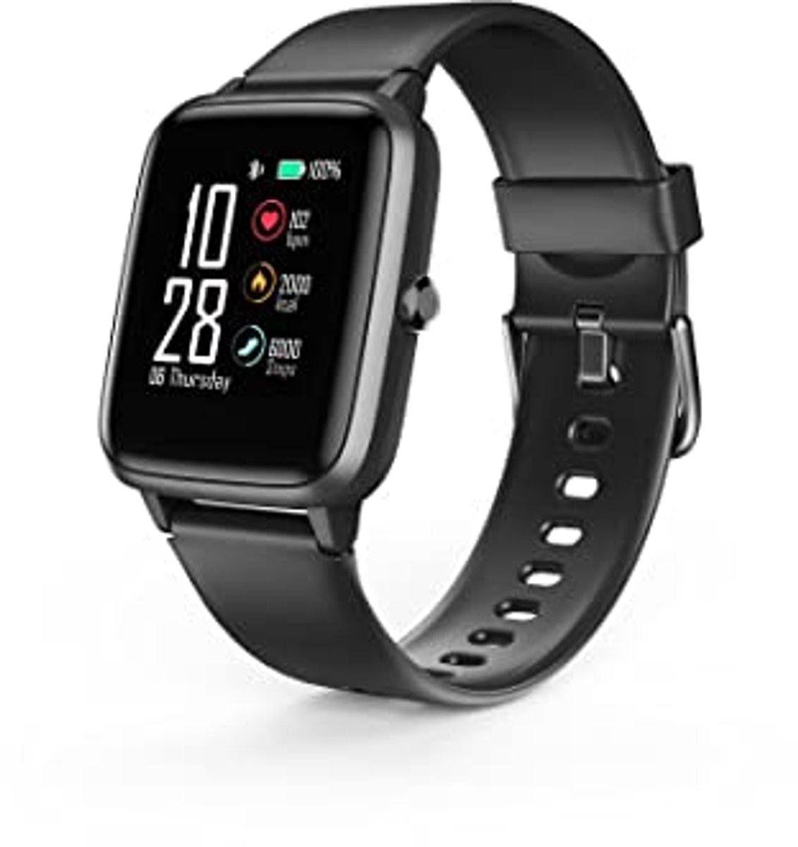 Waterdichte Smartwatch met GPS en Hartslagmeter - Fitnesshorloge voor Dames en Heren met Slaapmonitor en Muziekbediening