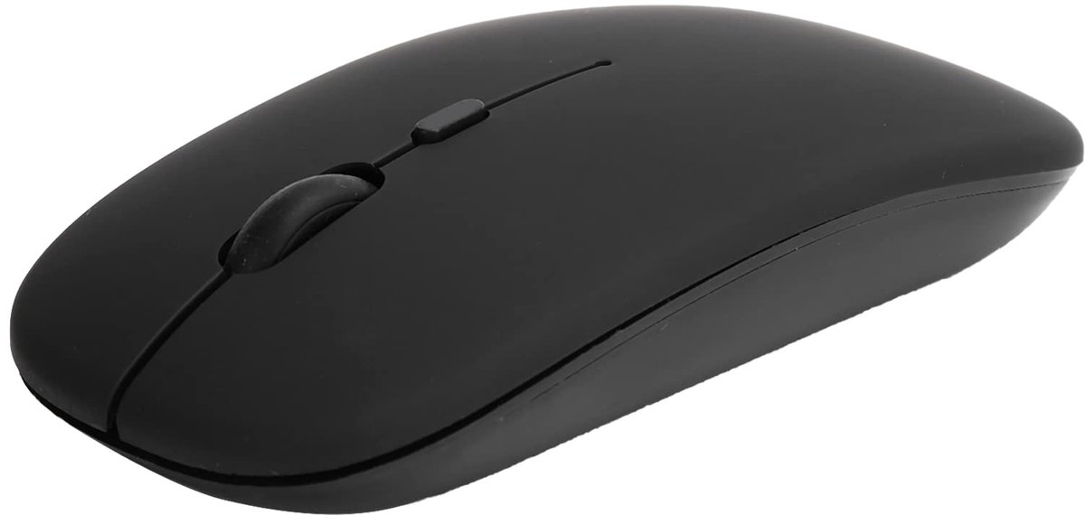 Muis voor laptops, draagbare draadloze Bluetooth 5.0 stille kantoormuizen met klein formaat voor OS X/Mi/laptoptablets, DPI 800/1200/1600 verstelbaar, zwart