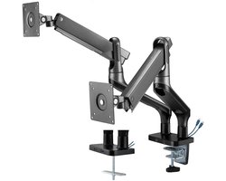 My Wall bureaubeugel voor 2 monitoren tot 32 inch / interactief / 2 USB poorten / zwart/zilver