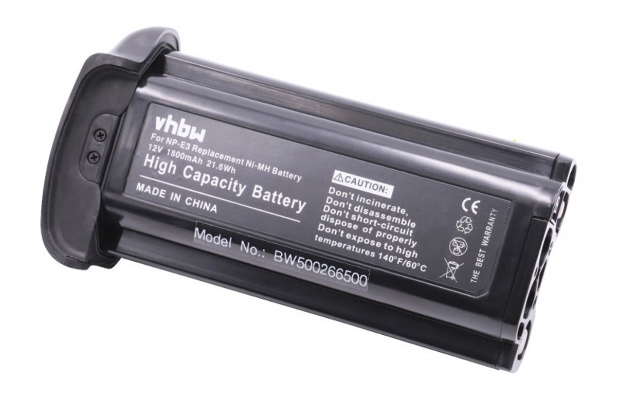 Camera accu compatibel met Canon NP-E3 / 1800 mAh