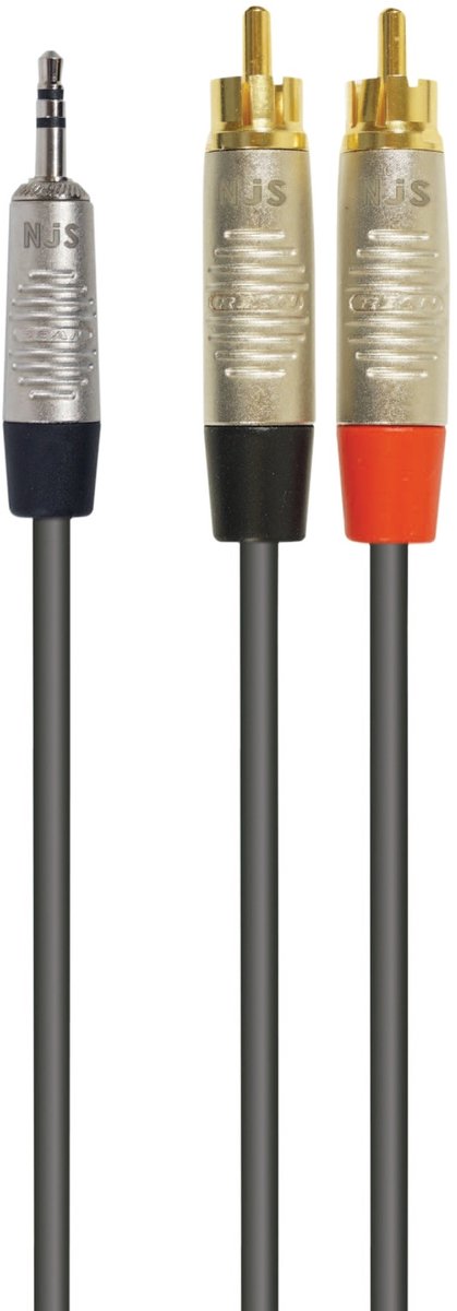 NJS/Rean Professional 3,5mm Jack - Tulp kabel | 3 meter