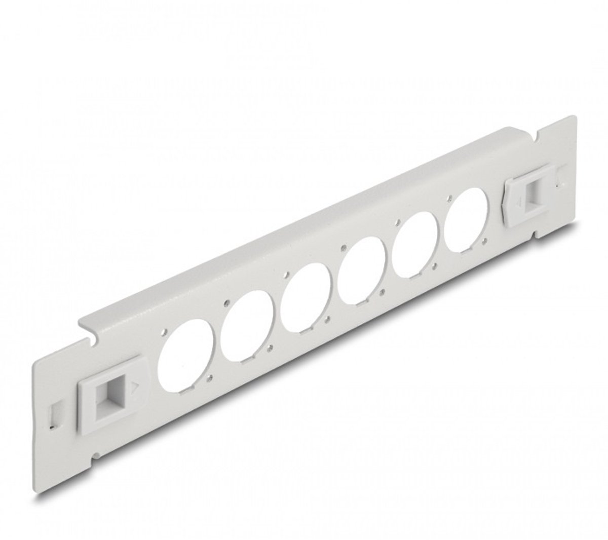 Image of 10 ″ D-type patchpaneel 6 poortgereedschap gratis grijs