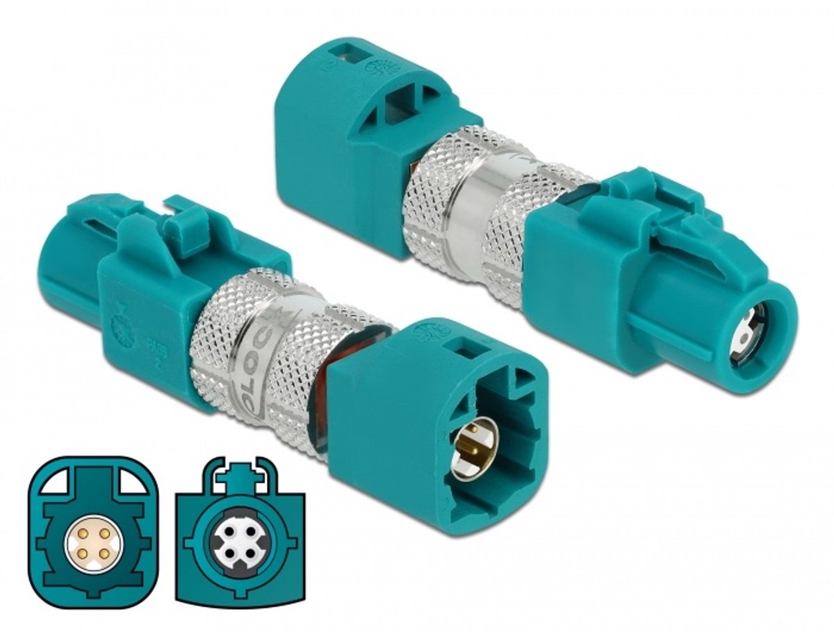 Delock Adapter HSD Z female to HSD Z male