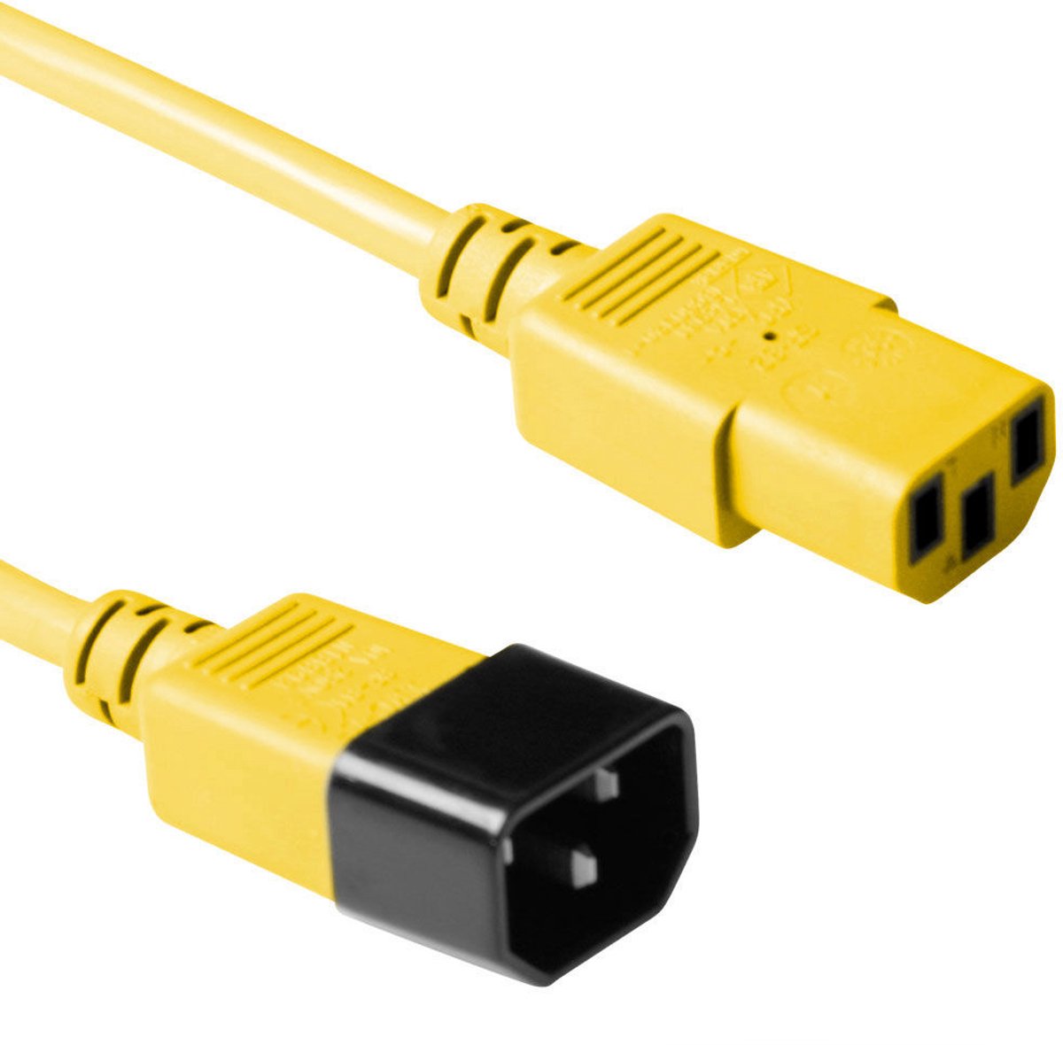 ACT Netsnoer C13 - C14 geel 3 m AK5119