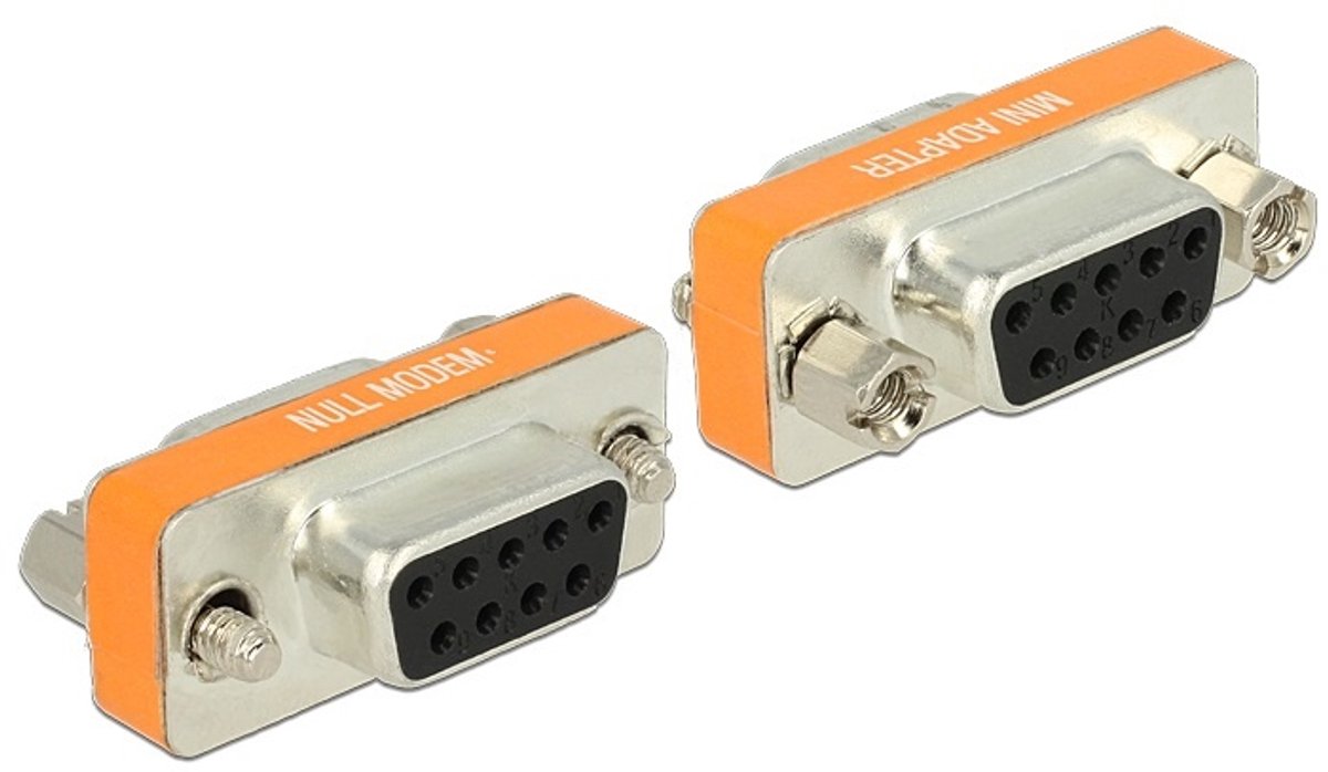 ACT D-sub Null Modem Adapter 9 polig female naar 9 polig male AB9803