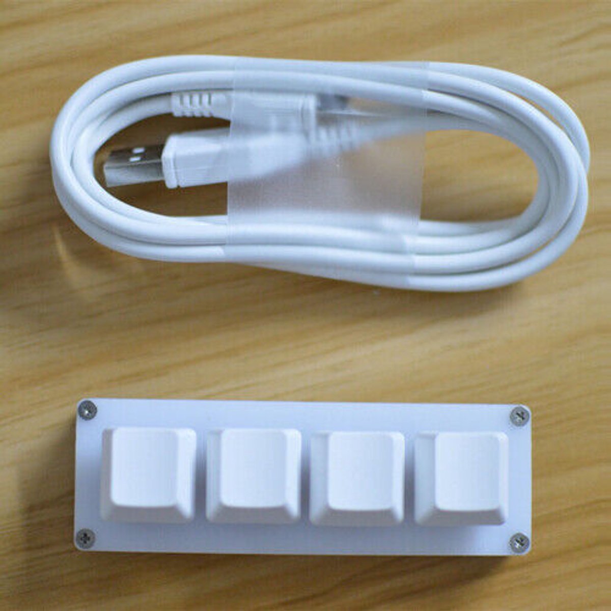 4-toetsen DIY USB mini mechanisch toetsenbord toetsenbord aangepaste sneltoets macro programmeerbaar thumbnail 3